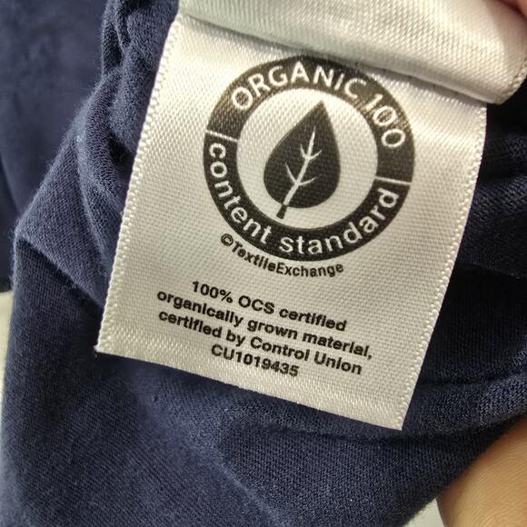 Everlane T Shirt Mens Medium Blue Short Sleeve Neck Organic Cotton Tee Premium - Picture 9 of 10